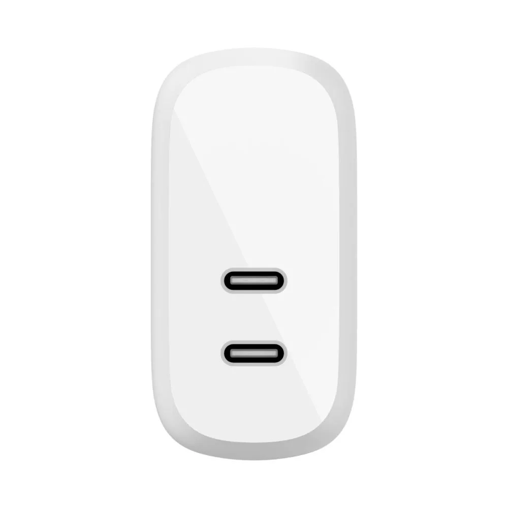 Belkin Belkin WCB006dqWH 40W dual USB-C PD 3.0 usb charger — product photo