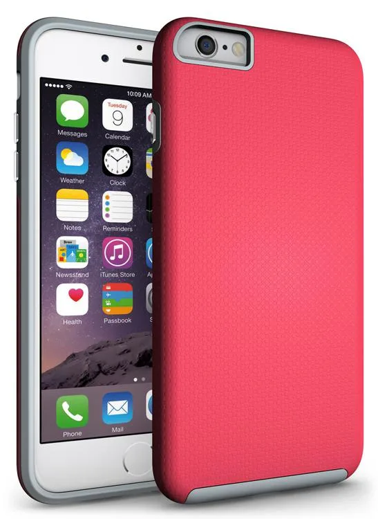 Nakedcellphone Nakedcellphone Textured Dual-Layer Rugged Case Pink iPhone 6/6s — product photo