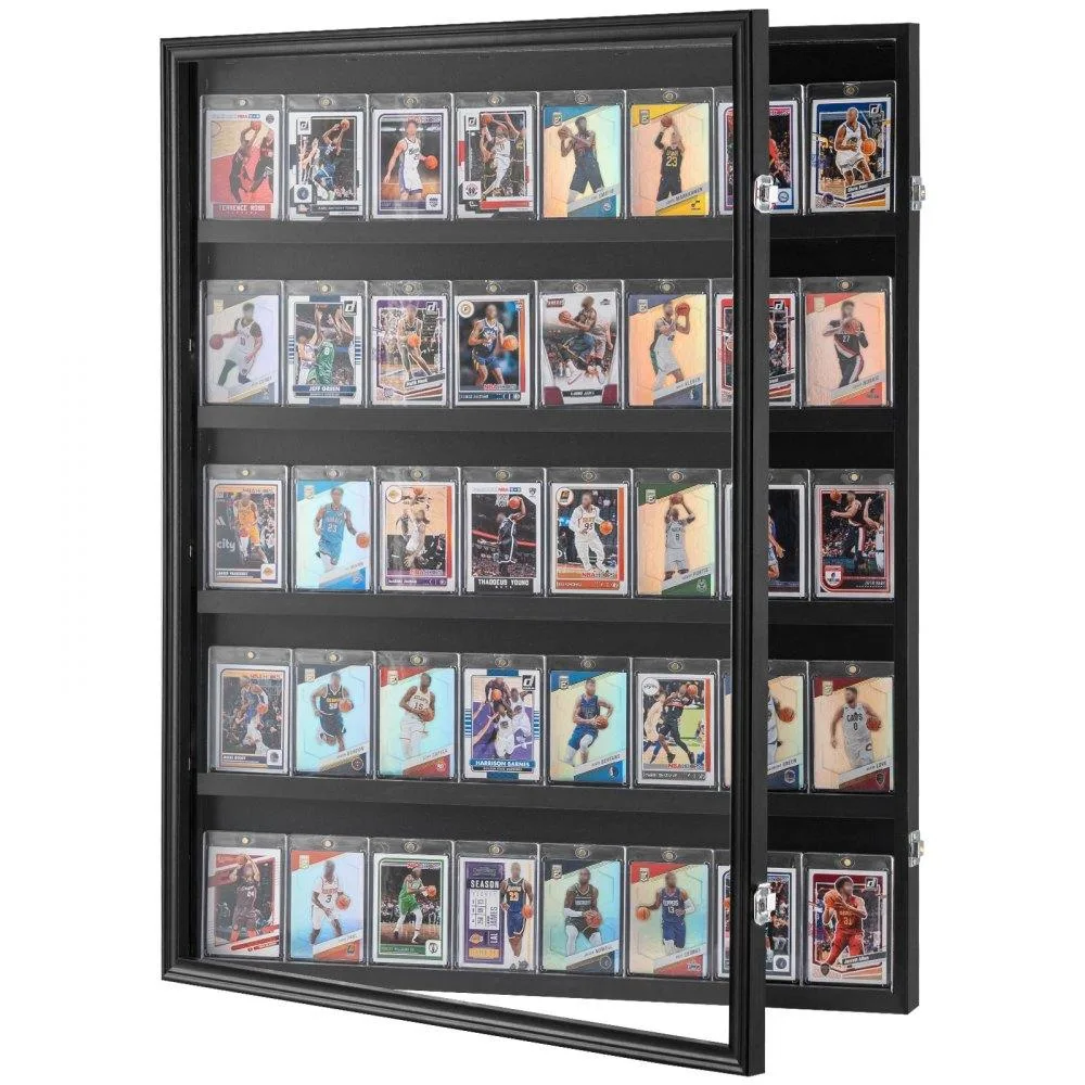 VEVOR VEVOR 35 Graded Sports Card Display Case 24.3x30.5x2.1 in Matte Black — product photo