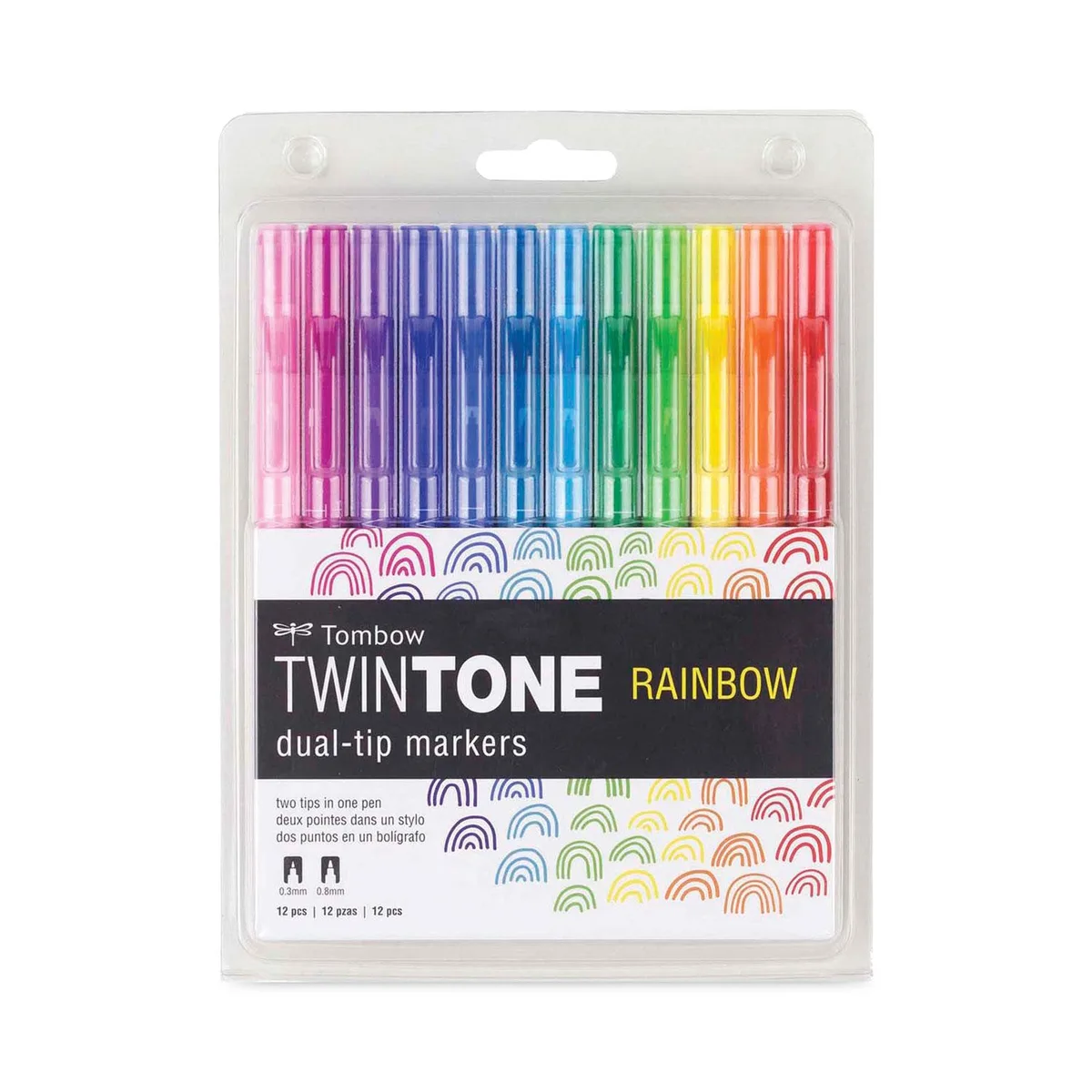Tombow Tombow TwinTone Dual-Tip Markers Assorted Dozen 61526 — product photo