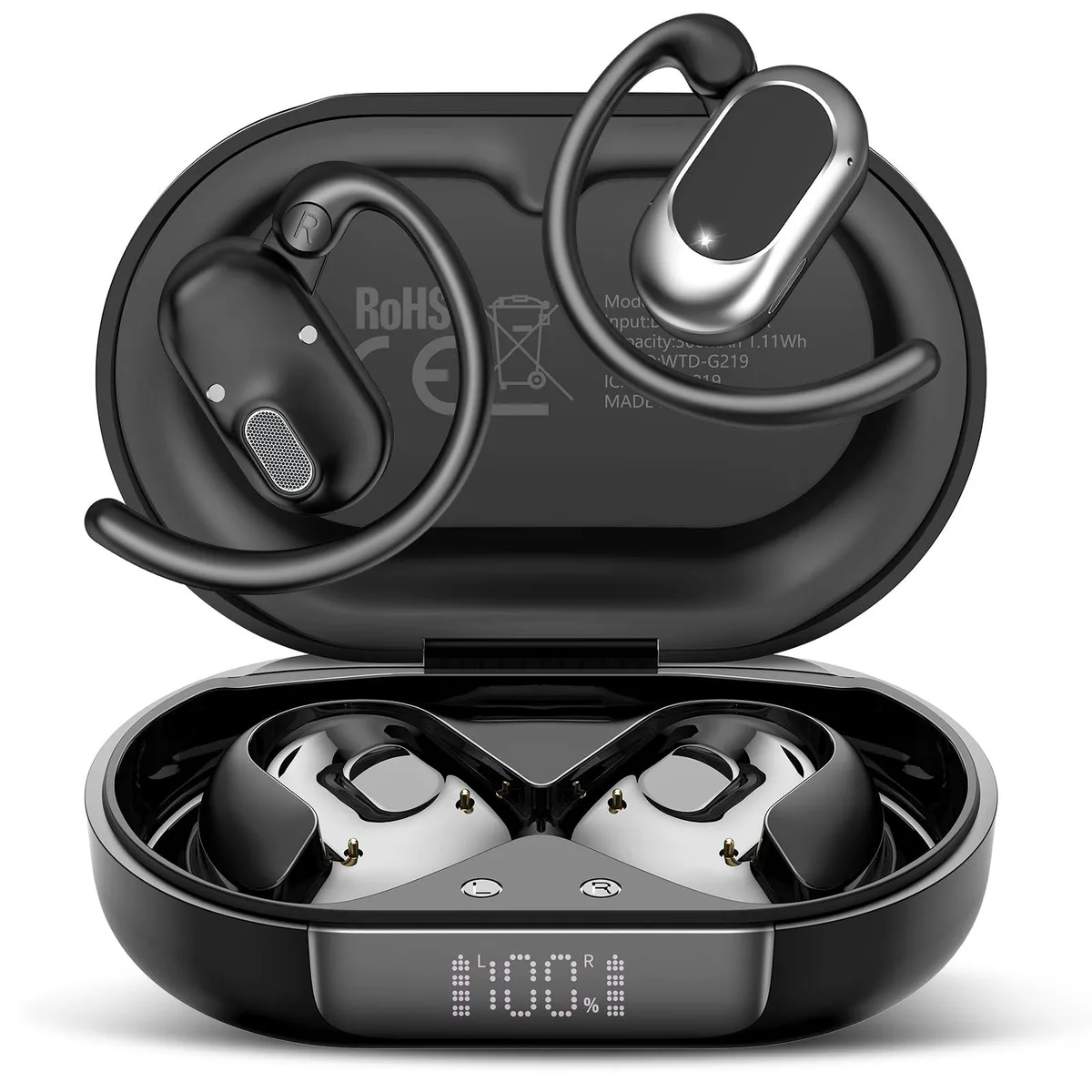 No Sew No Sew G219 Open Ear Headphones Bluetooth 5.4 36H IPX7 — product photo