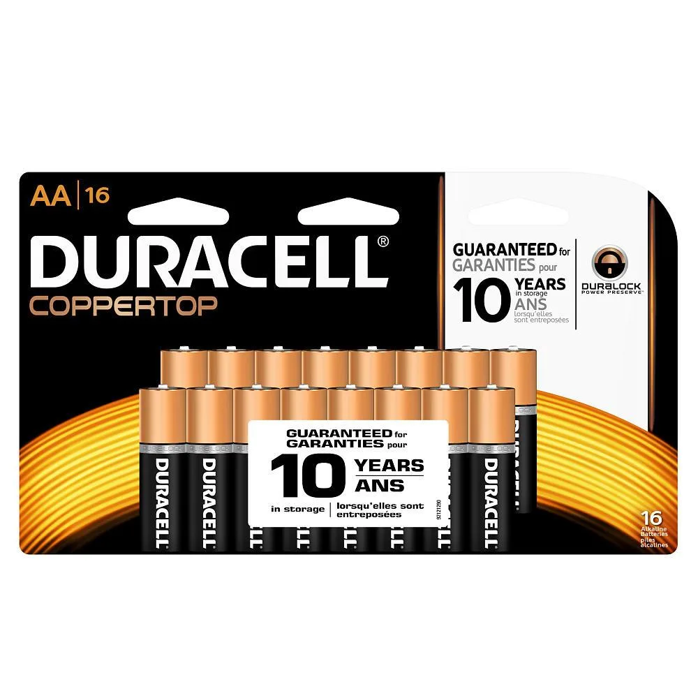 DURACELL DURACELL AA Alkaline 1.5V 16-pack dry cell battery — product photo