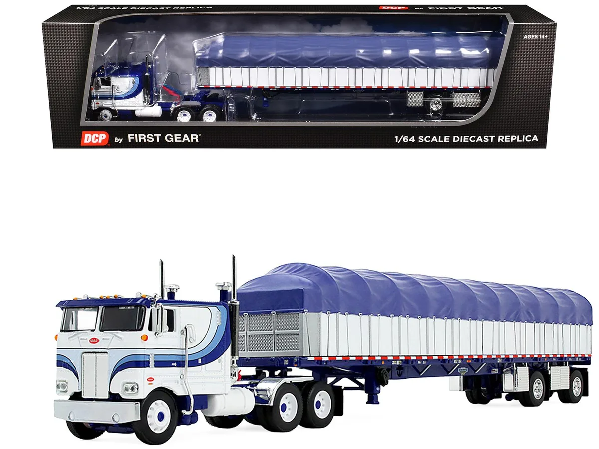 First Gear First Gear Peterbilt 352 COE 110" Sleeper &amp; 53 Wilson Flatbed 1/64 Hobby Collectible — product photo