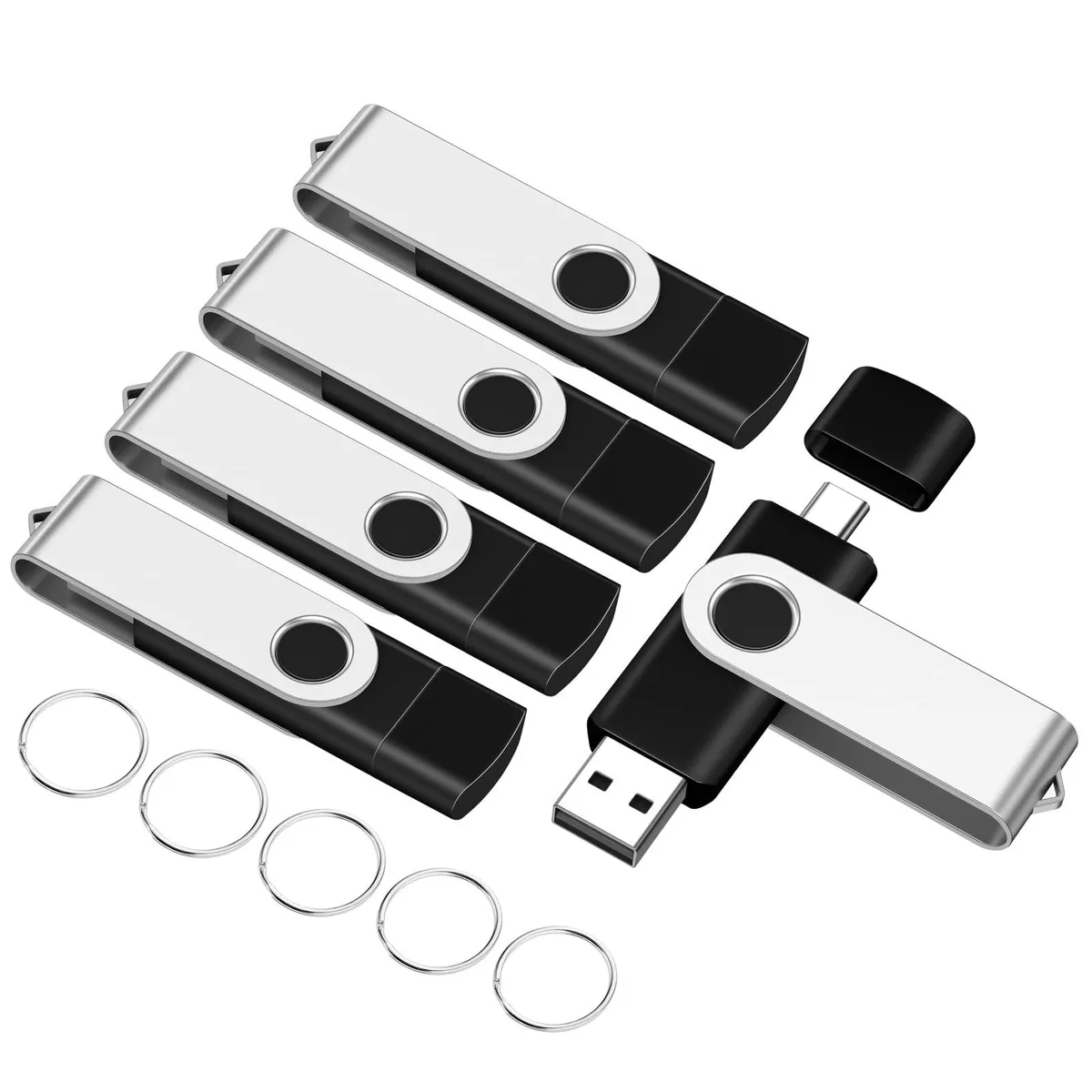 ARCTIC ARCTIC 2 in 1 Accessories USB 2.0 Type-C 16GB 5-Pack Black — product photo