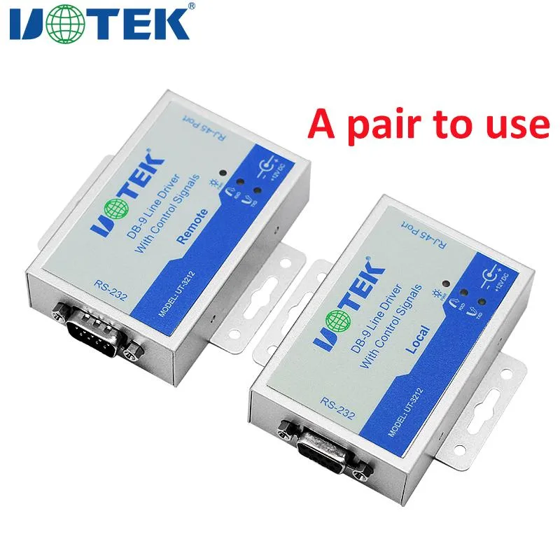 UOTEK UOTEK UT-3212 5-Port RS232 Extender Pair Data Converter — product photo