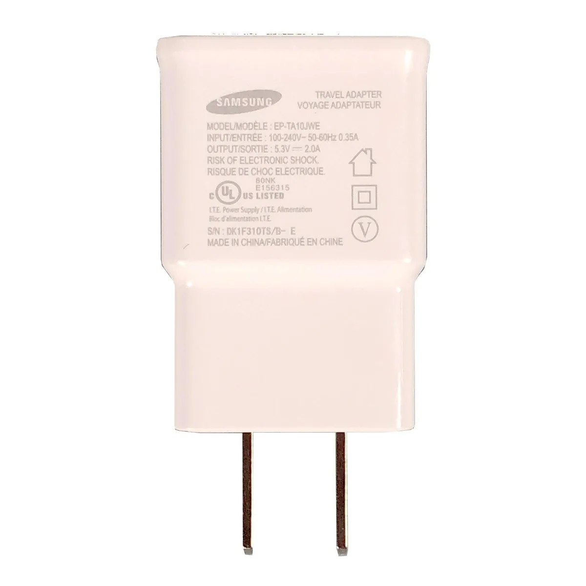 SAMSUNG SAMSUNG EP-TA10JWE 5.3V 2.0A USB charger — product photo
