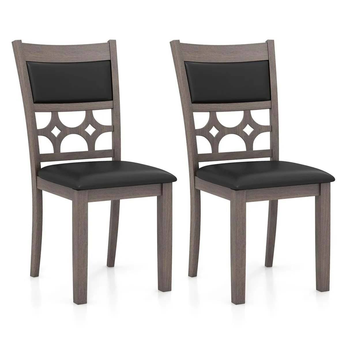 SlickBlue SlickBlue Upholstered Dining Chair Set of 2 Gray — product photo