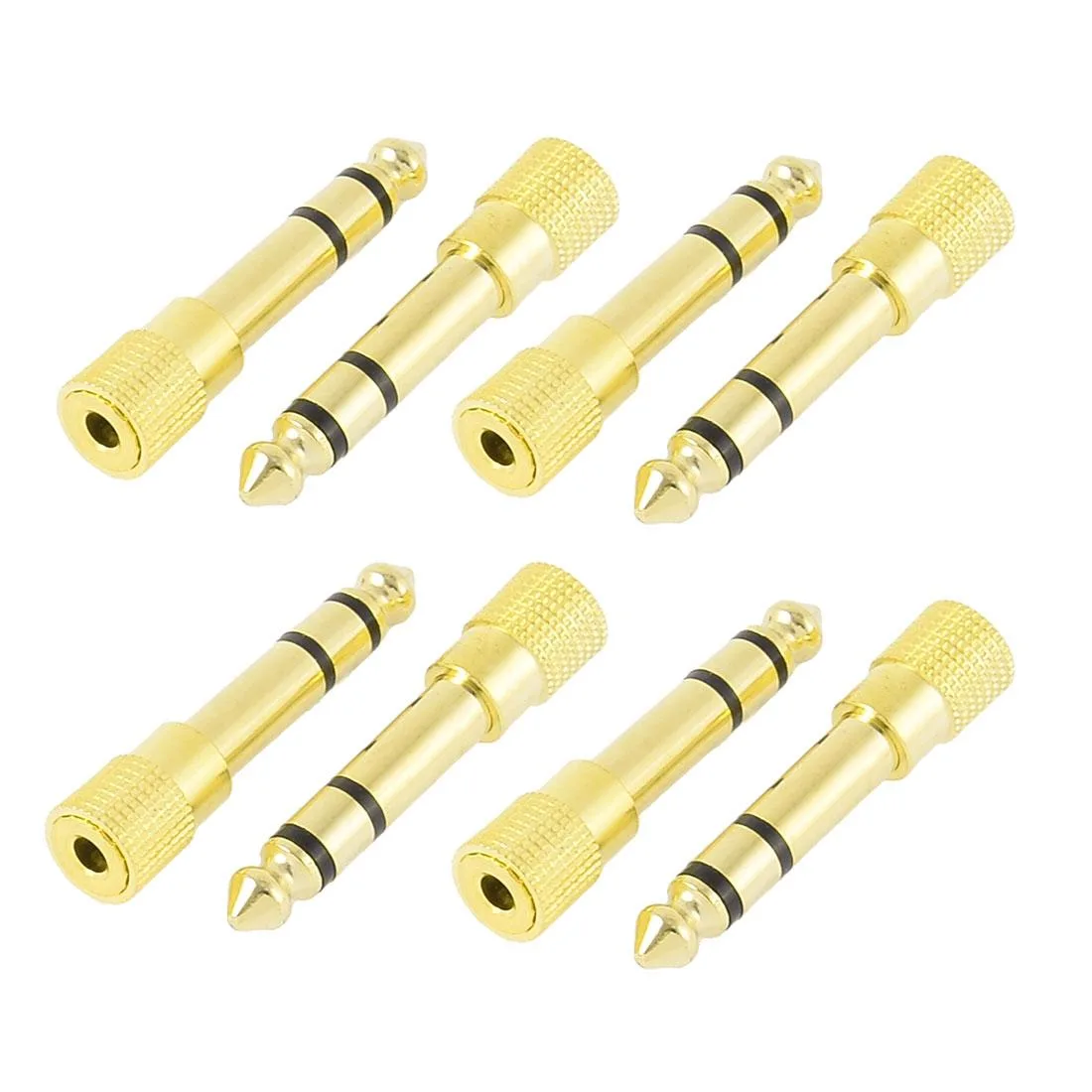 Unique-Bargains Unique-Bargains 8pcs 6.35mm Male to 3.5mm Female Stereo Audio Adapter — product photo