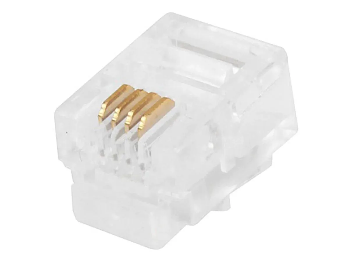 Monoprice Inc. Monoprice 107269 50-pcs RJ11 6P4C Clear Plugs — product photo