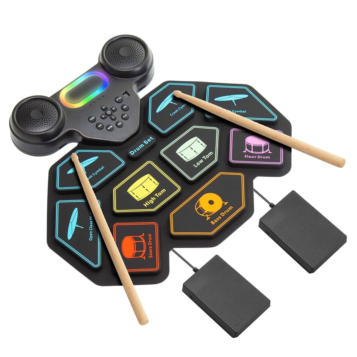  Alesis Lo-drum-01 9-Pad Roll-Up Silicone Electronic Drum Kit — product photo