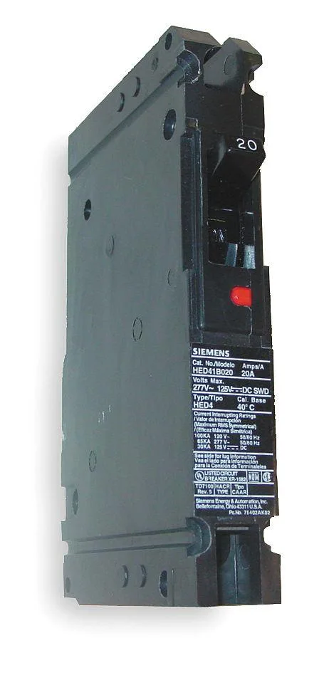 SIEMENS SIEMENS ED41B020 Circuit Breaker 20A 1 Pole 120/277V — product photo