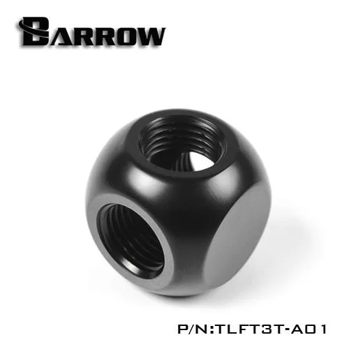 Barrow Mods Barrow Mods G1/4" 3-Way Ball Fitting Black — product photo