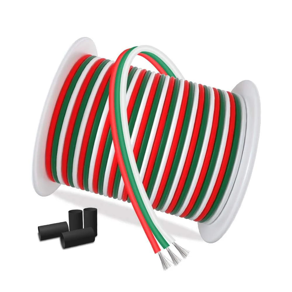 AOTOINK AT-3P-100FT 22 AWG 3 Pin Speaker Wire 100ft — product photo