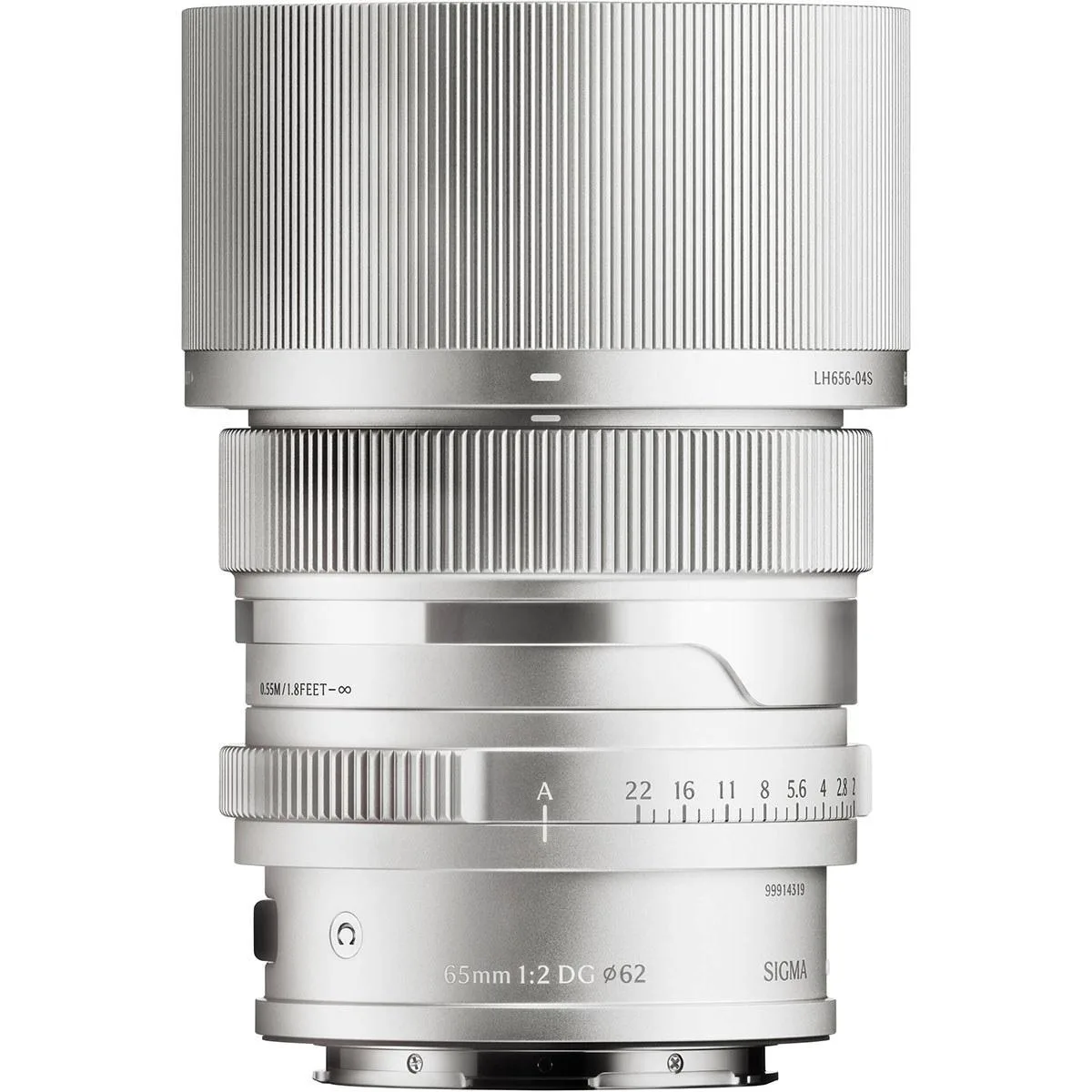 SIGMA SIGMA 65mm f/2 DG Contemporary Lens for L Mount Silver — product photo