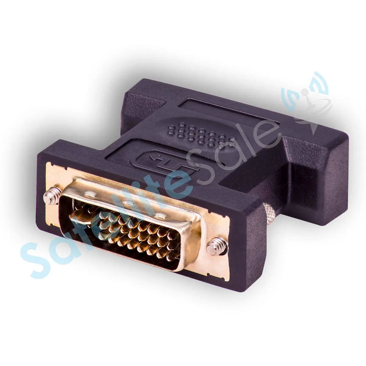 SatelliteSale SatelliteSale DVI-I Male to VGA Female Video Adapter 1080p Black — product photo