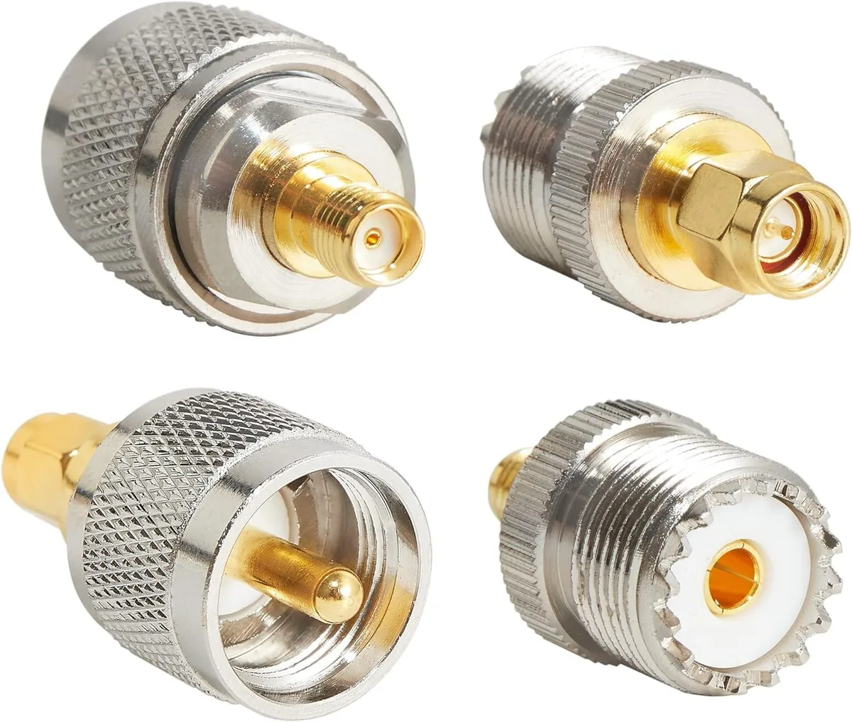 usbroway usbroway 4pc SMA-UHF Coaxial Connector Kit 50 Ohm — product photo