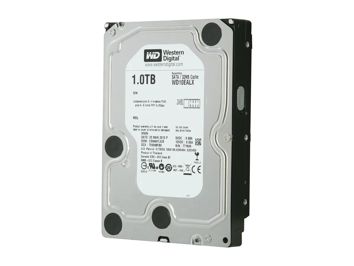 Western Digital Western Digital WD10EALX 1TB 7200 RPM 32MB SATA 6.0Gb/s 3.5" internal hard drive — product photo