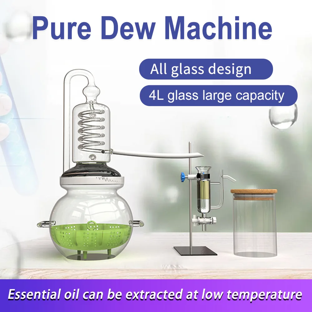 HNZXIB HNZXIB MN-JYTQ-4L 4L Glass Steam Distillation Laboratory Supply — product photo