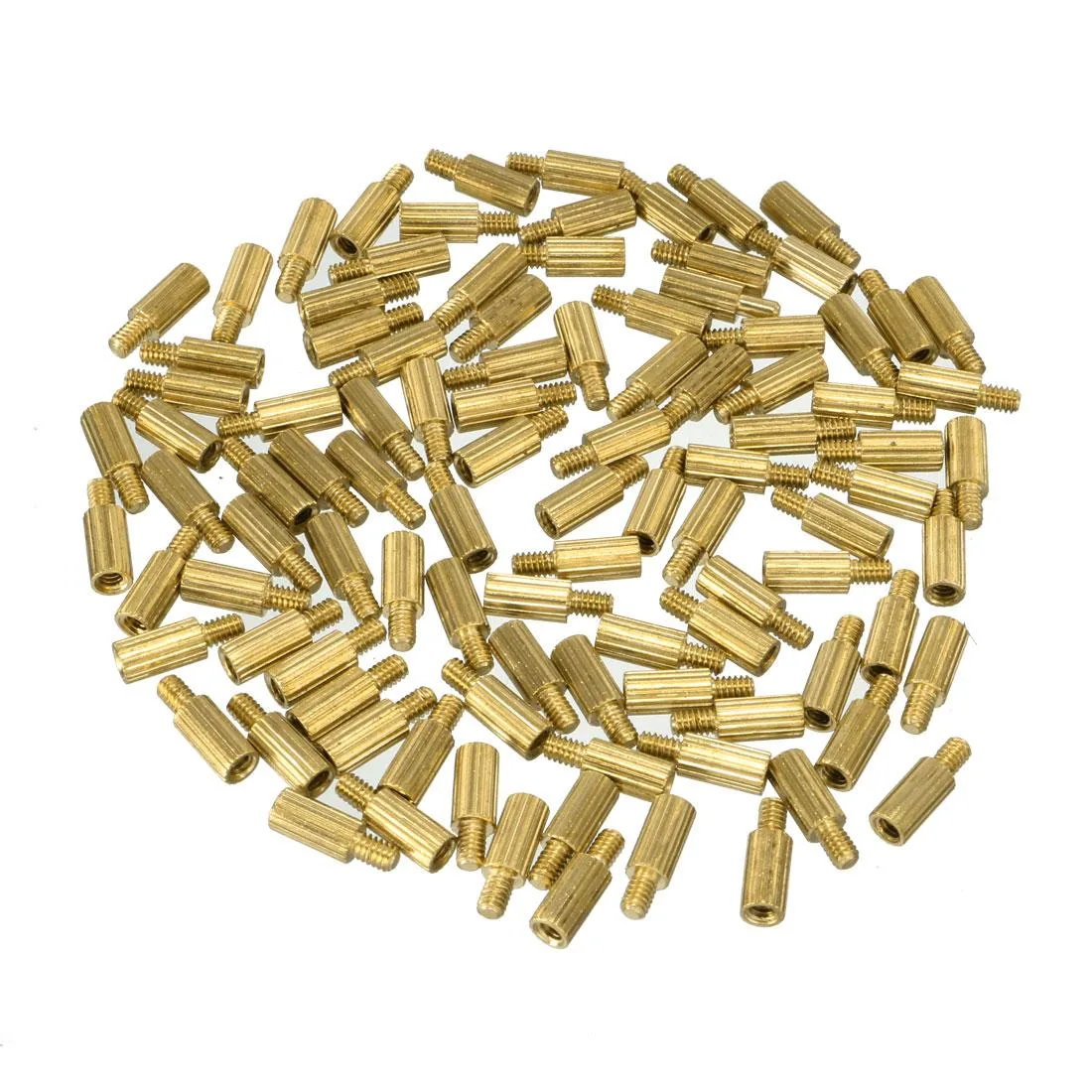 Unique-Bargains Unique-Bargains 100pcs M2 6+3mm Brass Standoff Spacer — product photo