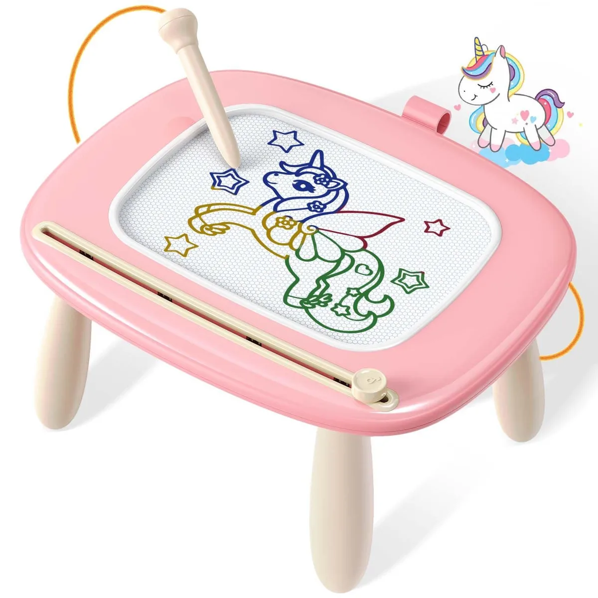 Seimome Magnetic Drawing Board Pink 13.1 x 10.7 in — product photo