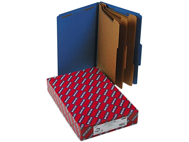 Smead Smead 19096 3" Expansion Classification Folder, Legal, Dark Blue, 10/Box — product photo
