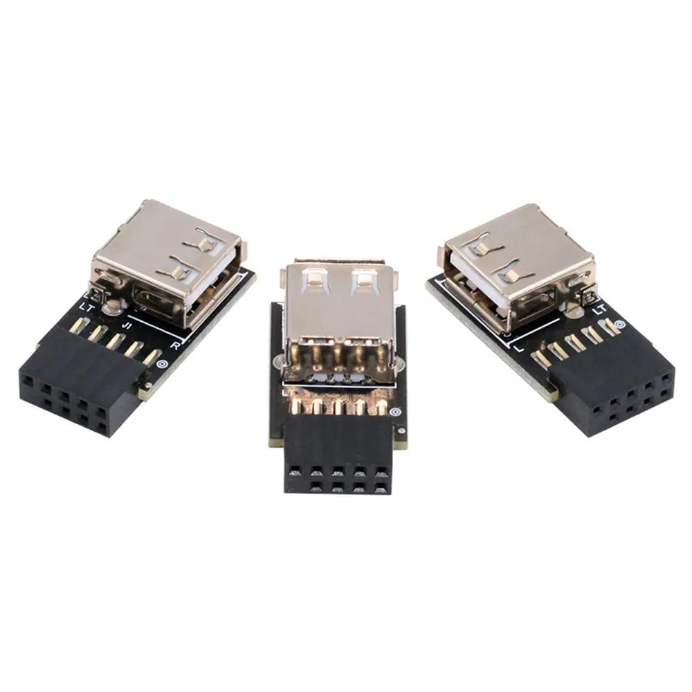Fervit Fervit 9/10-Pin to USB 2.0 Modular Adapter Set (3pcs, 90° Angled) — product photo
