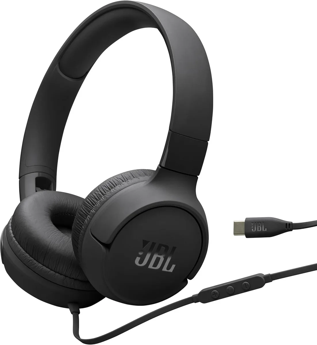 JBL JBL TUNE 520C USB-C Wired On-Ear Headphones Black — product photo