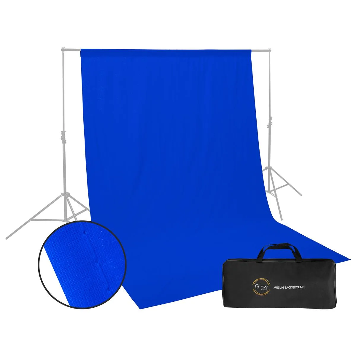 Glow Edge Glow Edge Muslin Background 6 x 9 ft Chroma Blue — product photo