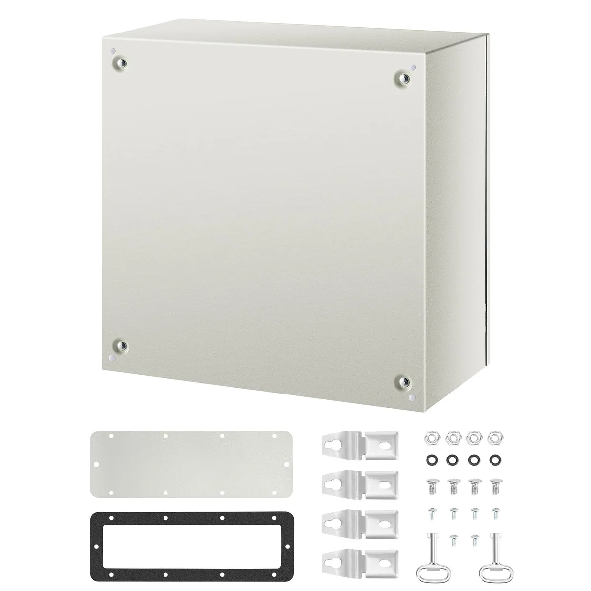 VEVOR VEVOR NEMA 4X Electrical Enclosure 24x24x12 in IP66 Gray White RAL7035 ST6 630 — product photo