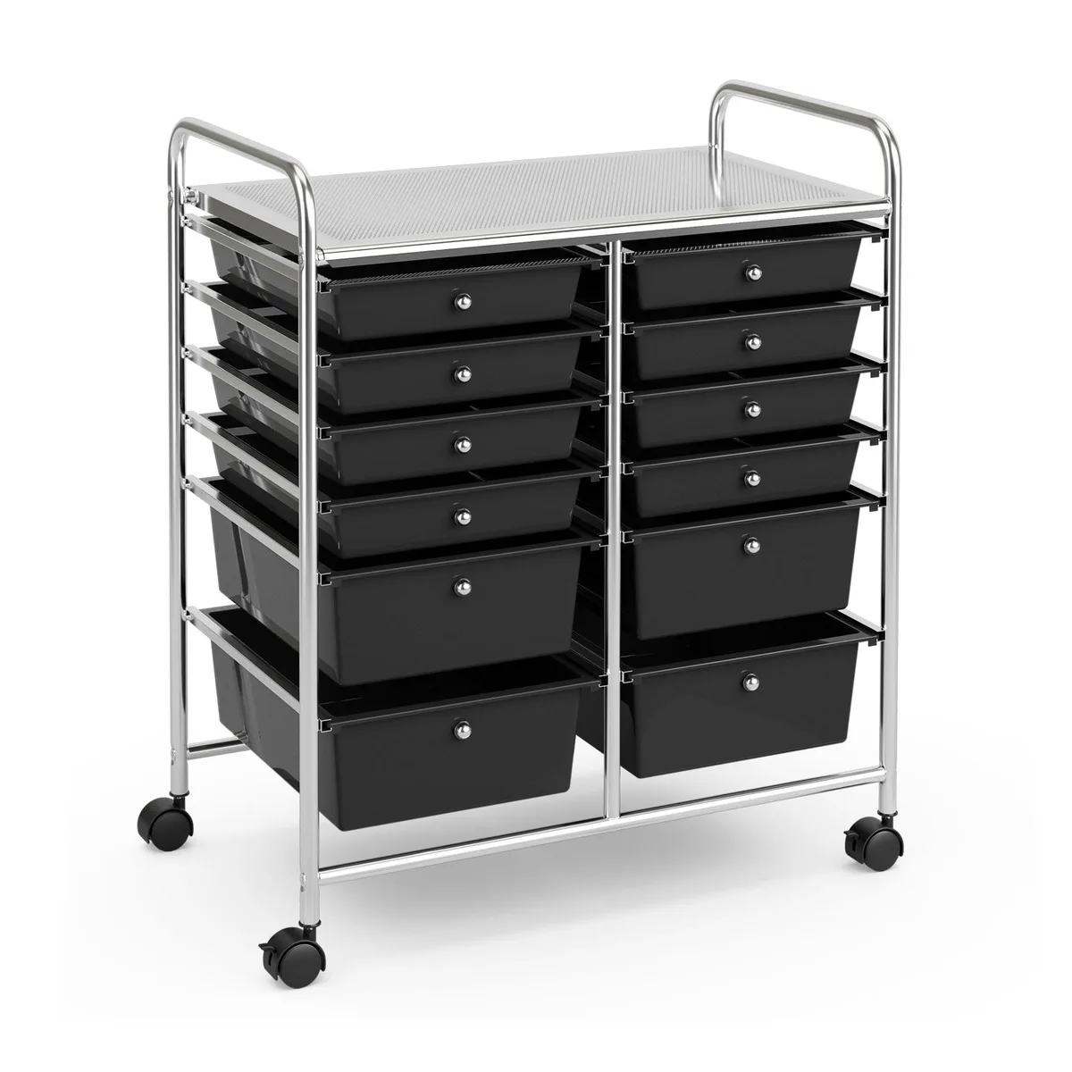 SlickBlue SlickBlue 12-Drawer Rolling Cart Storage Organizer Black — product photo
