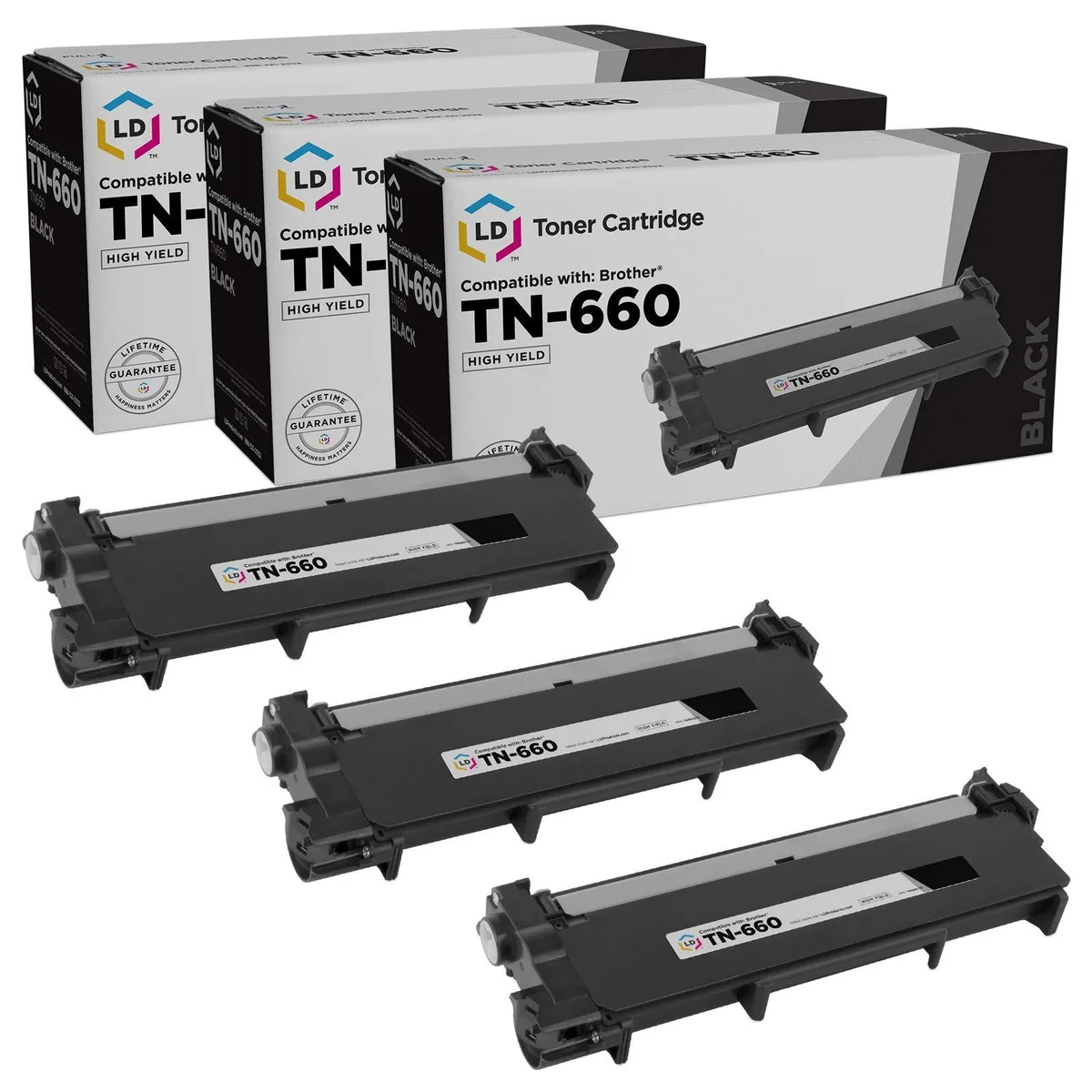 LD Products LD Products Compatible Ink Cartridge Brother LC103BK High Yield Black 5-Pack — product photo
