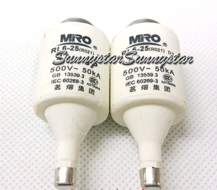 OEM Industries OEM Industries RO21 6A gG E27 RL6-25 RL93 RLS2 5SD 5SB 500V 50KA Spiral-style ceramic fuse line protection — product photo