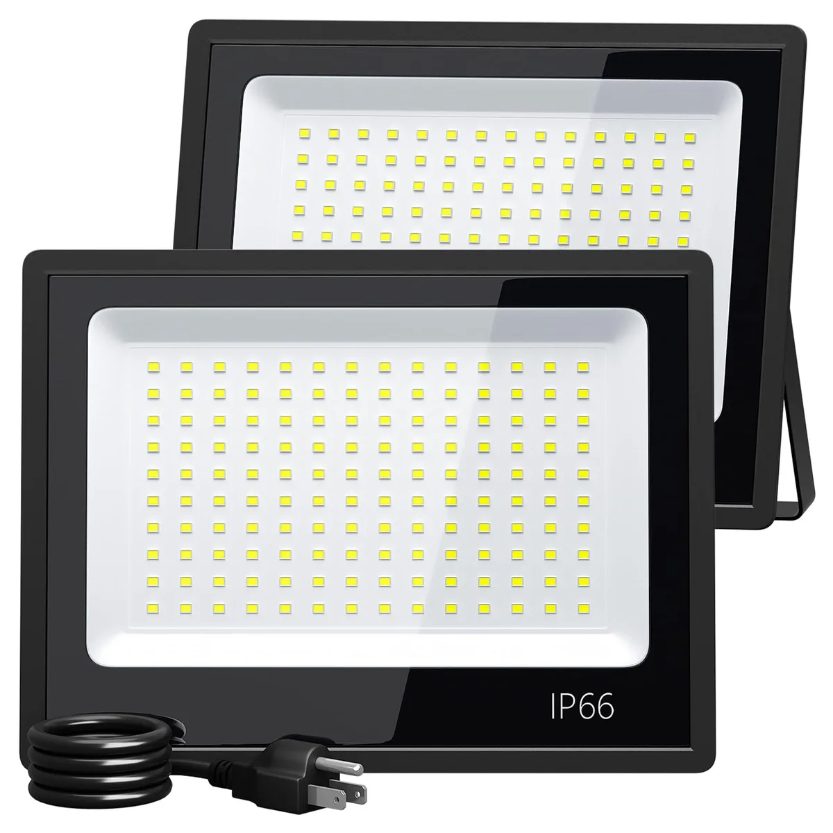 XXBSAZ 100 W LED Flood Light 2-Pack 12500 LM IP66 — product photo