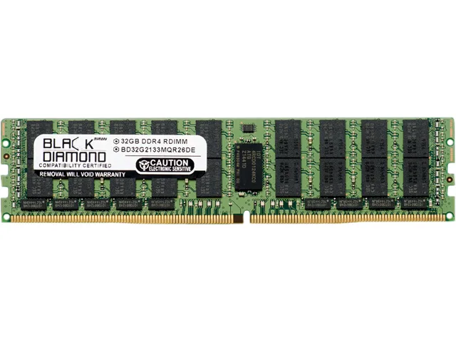 Black Diamond Memory Black Diamond Memory BD32G2133MQR26DE 32GB DDR4 2133 ECC Registered 288-Pin memory upgrade — product photo
