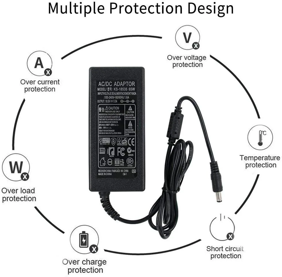 BASEUS BASEUS Replacement AC Adapter for Bose Solo 5 418775 &amp; Companion 20 329509-1300 18.5V 3.5A — product photo