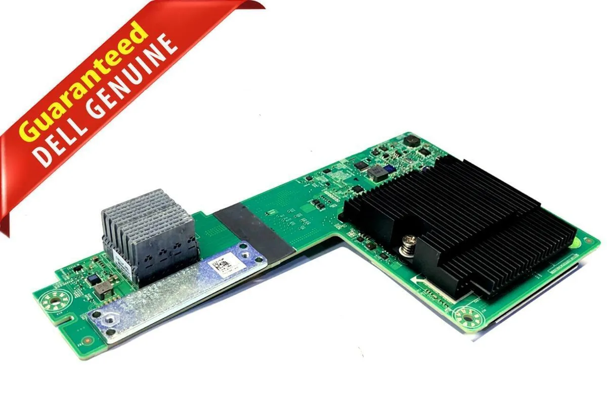 Green Dell FD332 RAID controller card with battery attached