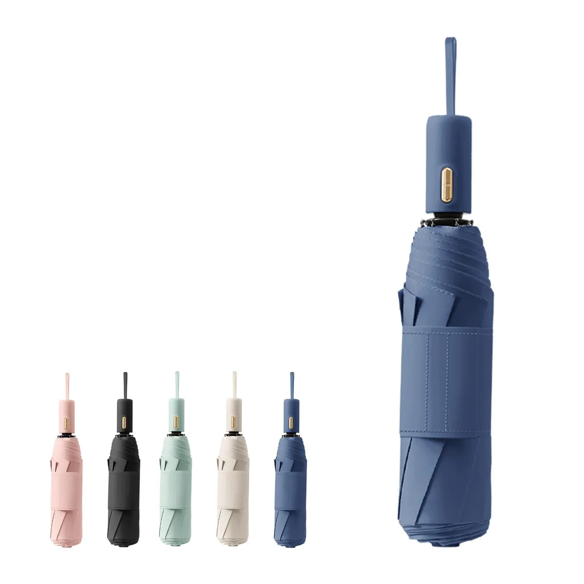 Travebo IM7-0053-62-US Auto Open Folding Umbrella 37.5in Blue — product photo