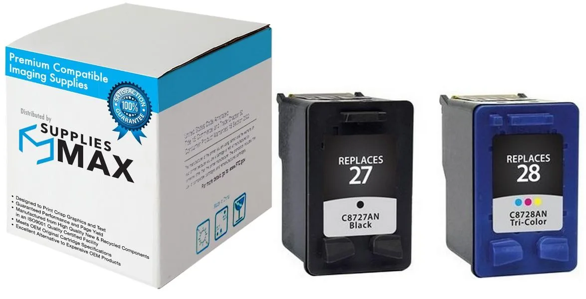 SuppliesMax SuppliesMax HP C9323FN Inkjet Combo Pack (NO. 27/28) 280 pages — product photo