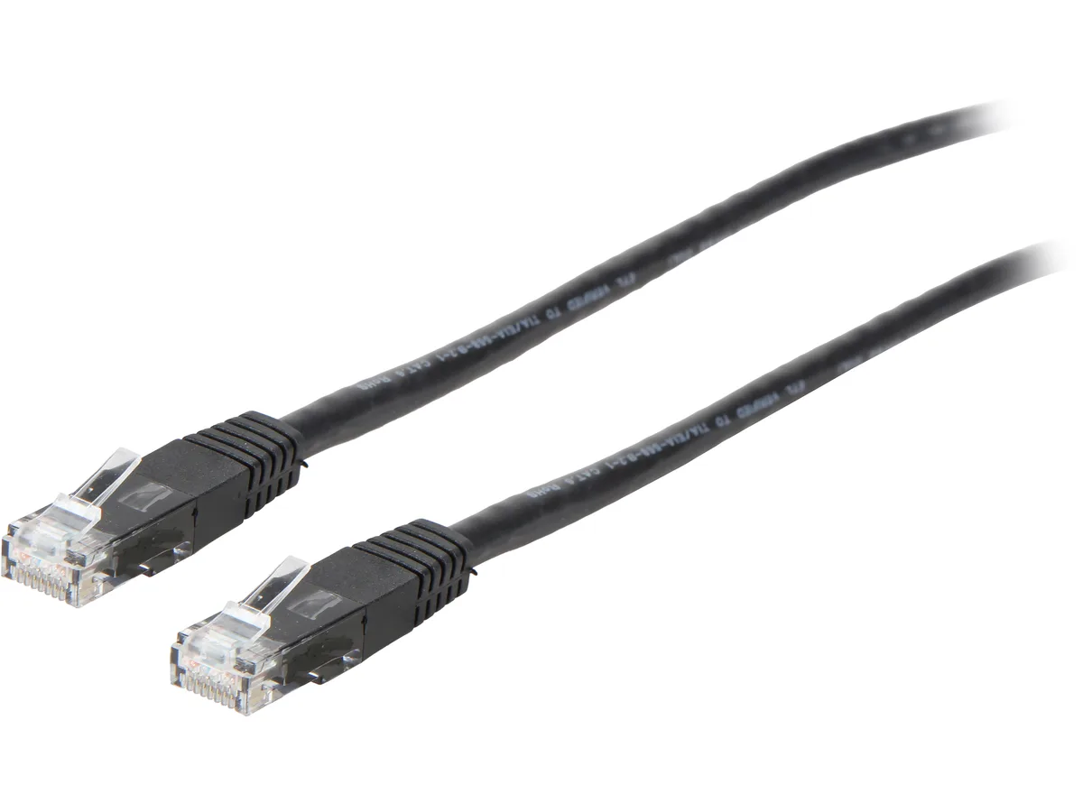 Tripp Lite Tripp Lite N200-006-BK Cat6 network ethernet cable 6 ft 550 MHz 24 AWG black — product photo
