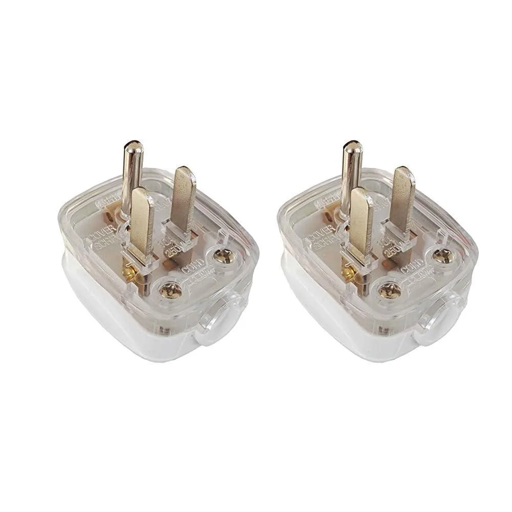 TeKit TeKit DIY Rewireable NEMA 5-15P Power Adapter 2 Pack 10A 125V Black — product photo