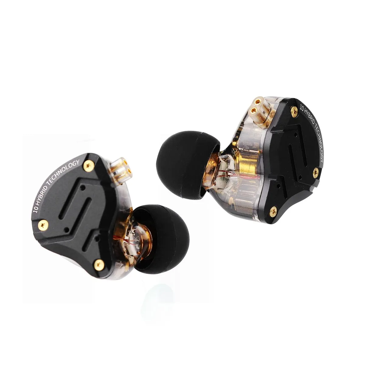  KZ ZS10 Pro 4BA+1DD Hybrid IEM 24 ohm 3.5mm Stainless Steel Dark Black — product photo