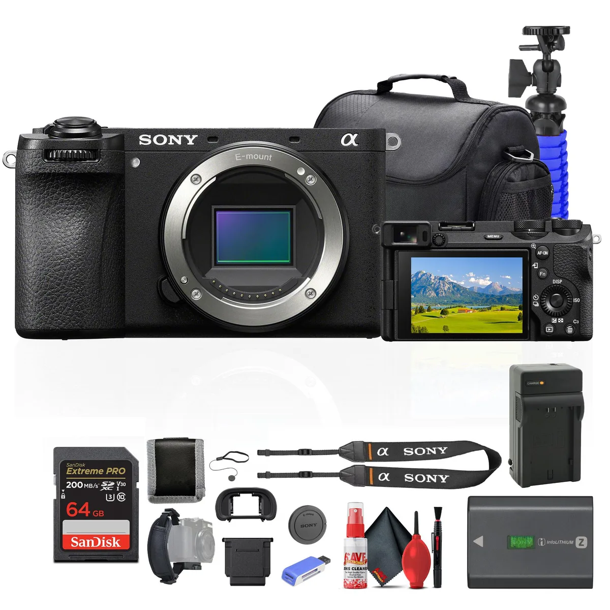 Sony Sony Alpha a6700 Mirrorless Camera Kit with 64GB Card and Accessories — product photo