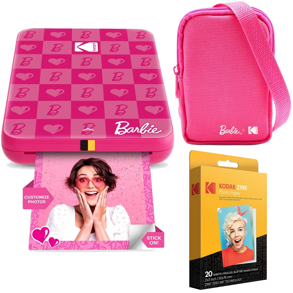 Kodak Kodak x Barbie Step Slim Instant Photo Printer Pink — product photo