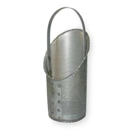 Perforated stainless steel strainer screen silver finish