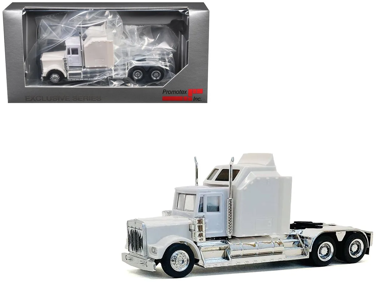 Promotex Promotex Kenworth W900 Extra Large Sleeper White 1/87 HO — product photo