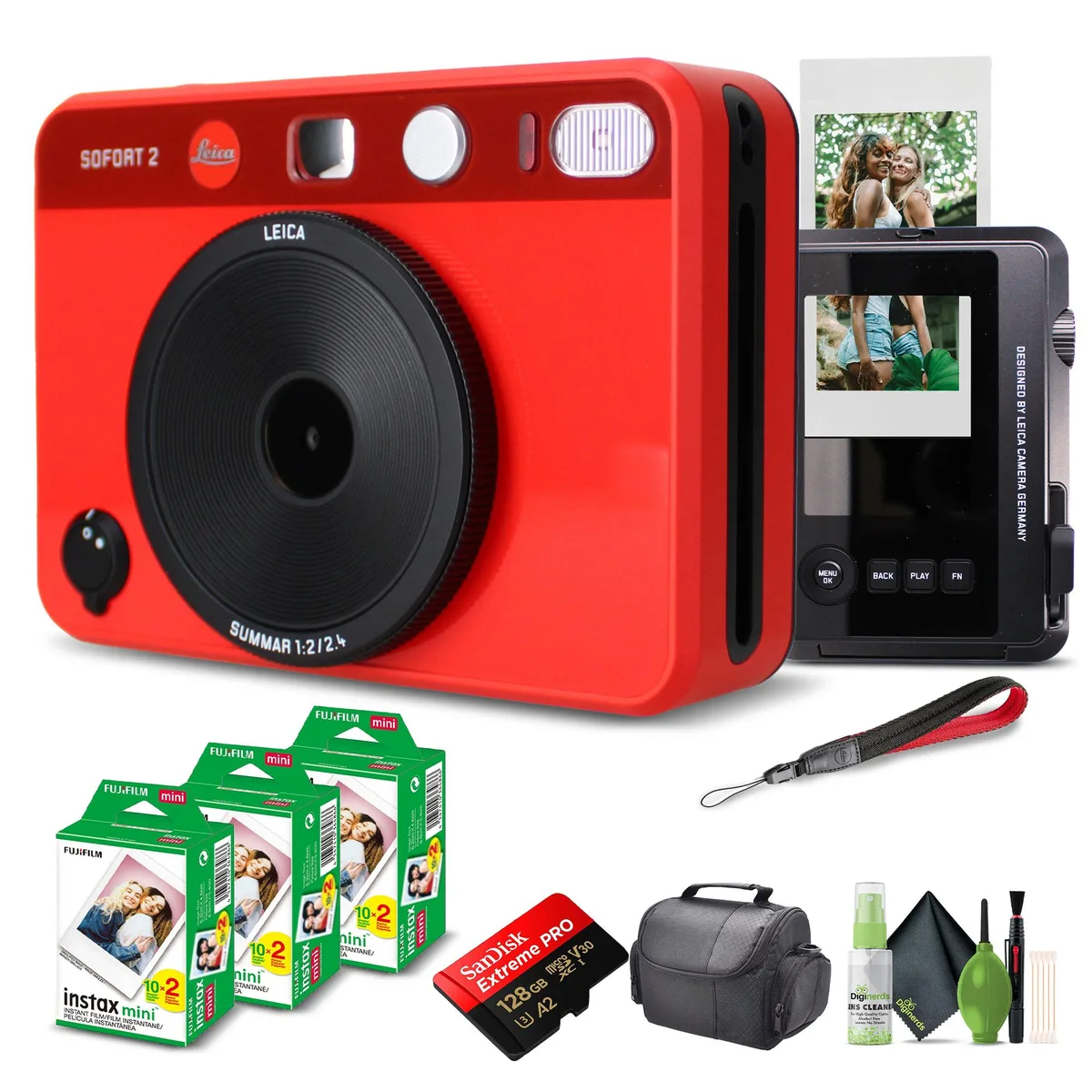 Leica Leica Sofort 2 Hybrid Instant Digital Film Camera Red 60 Sheets — product photo