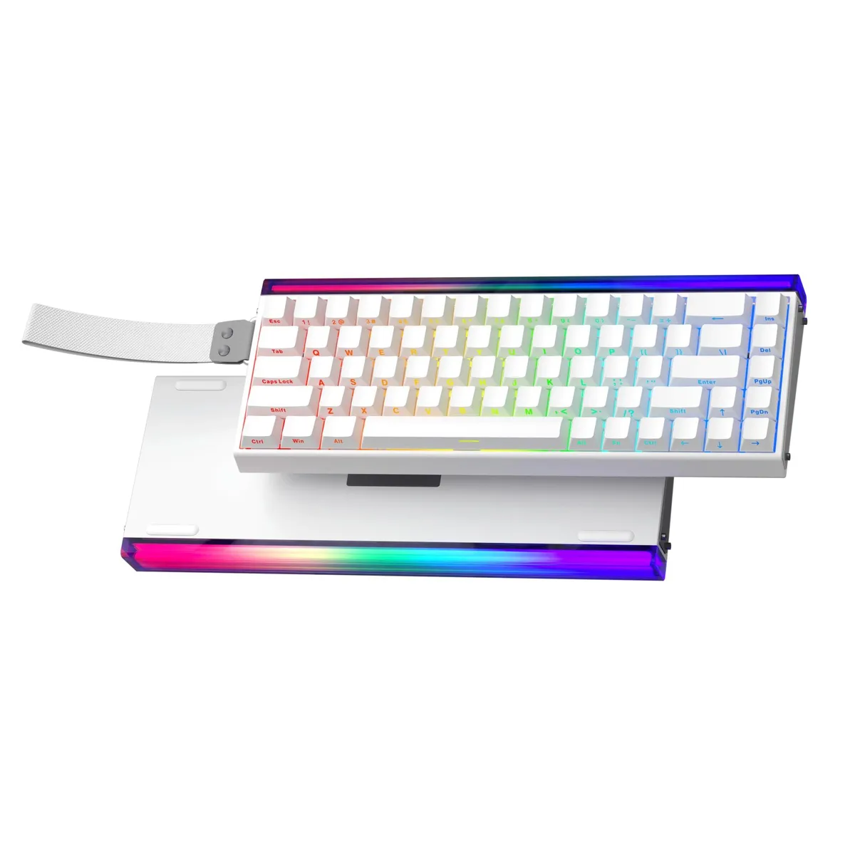  Strikonx Hero 68 HE Hall Effect Gaming Keyboard 65% 68 Keys 8000 Hz 0.01 mm RGB White — product photo