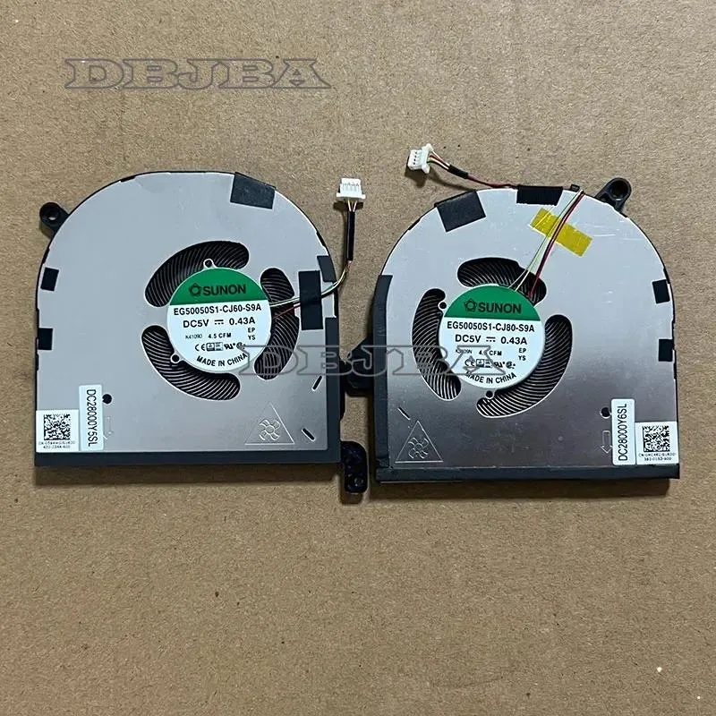 Single black laptop cooling fan with cable and connector visible