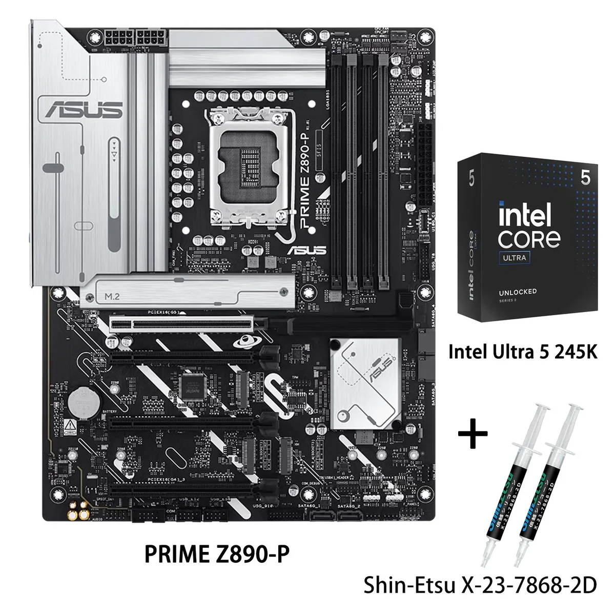 ASUS ASUS PRIME Z890-P Intel motherboard &amp; Core Ultra 5 245K CPU — product photo