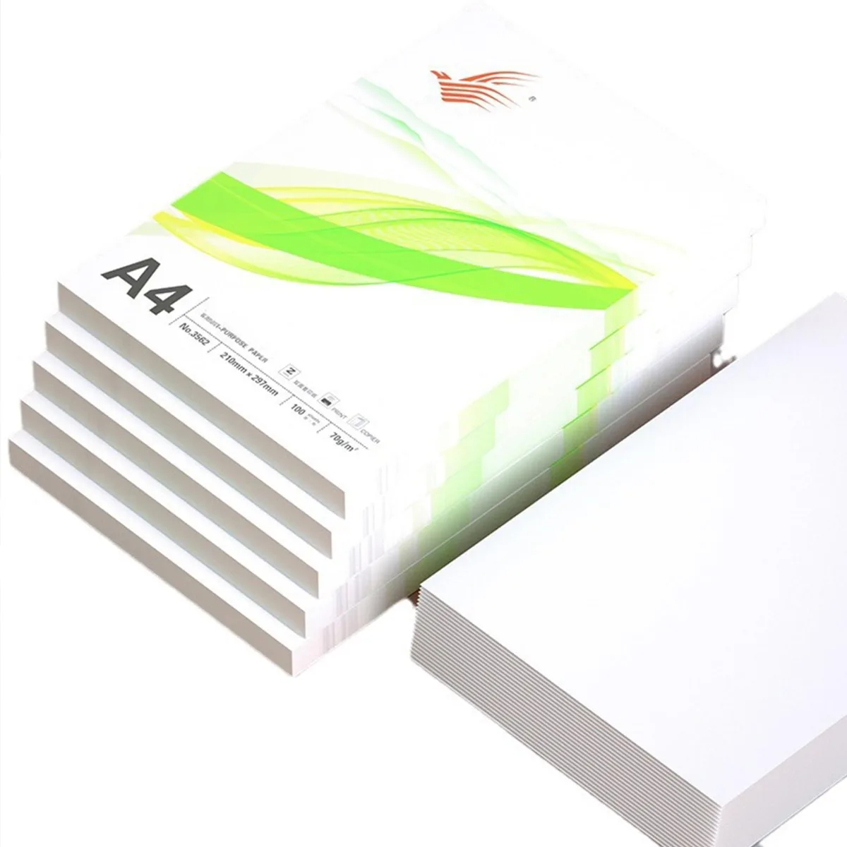 A4 bright white copy paper pack 100 sheets smooth finish 80gsm